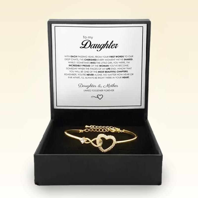 A Gift for Daughters – Infinity Heart Keepsake Bracelet