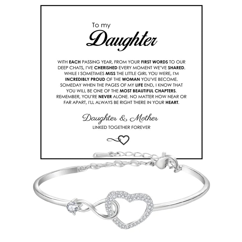 A Gift for Daughters – Infinity Heart Keepsake Bracelet