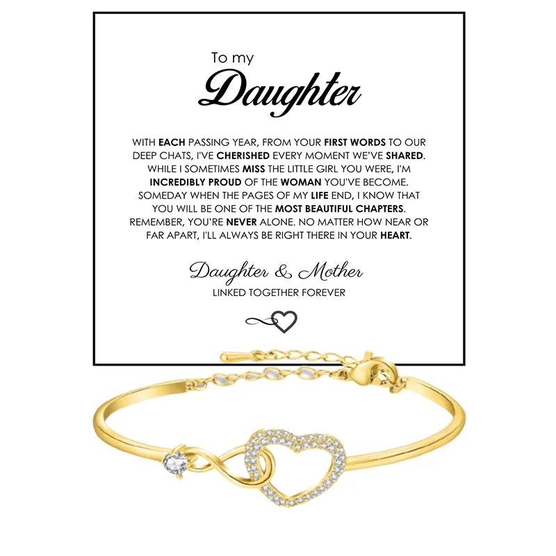 A Gift for Daughters – Infinity Heart Keepsake Bracelet